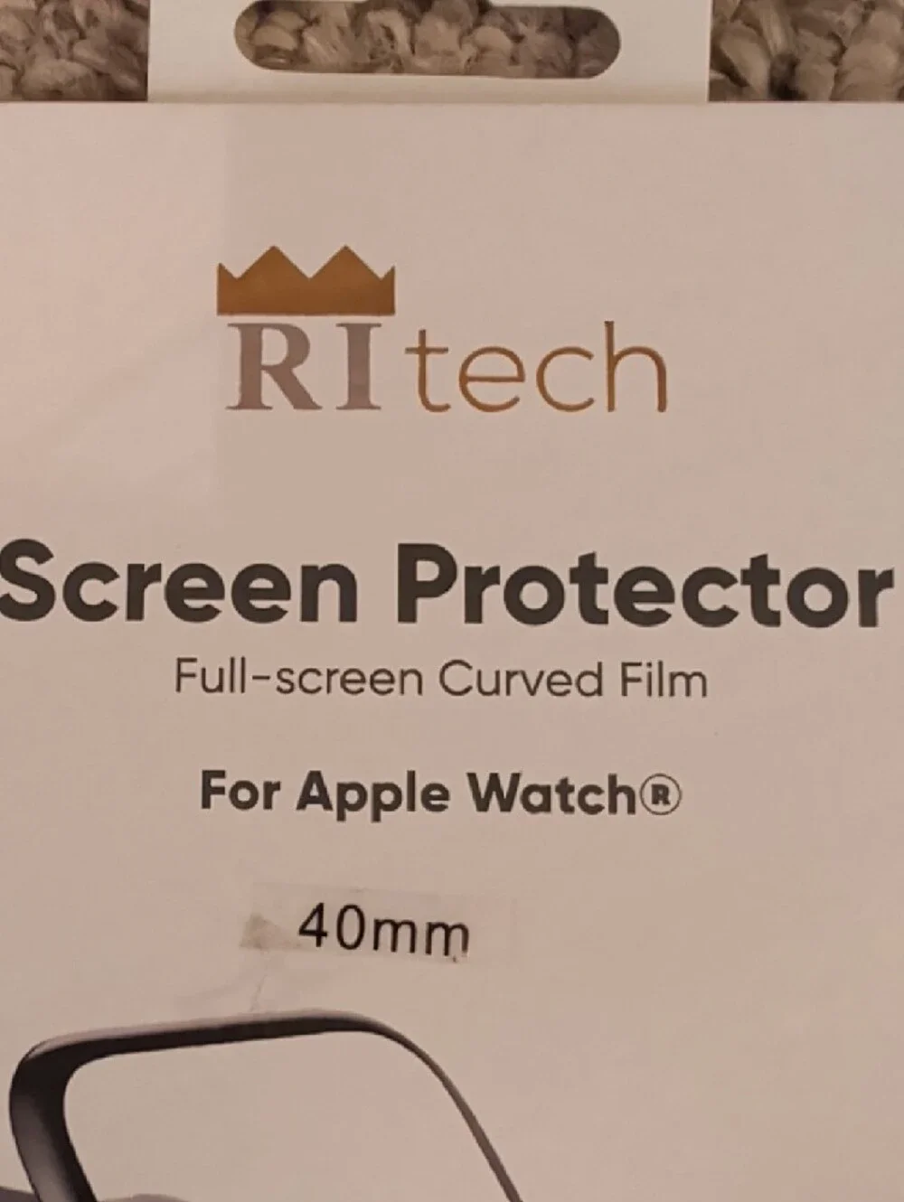 40mm Screen Protector for Apple Watch - Clear (Black Frame) 2pack
